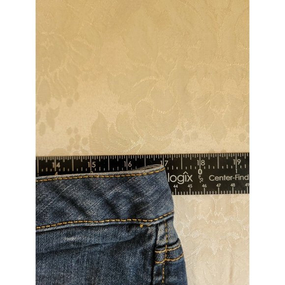 Converse One Star Blue Denim Jeans Size 12 Bootcut  Med Wash slight Distress - Picture 12 of 12